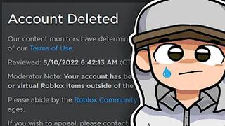 I Was BANNED FROM ROBLOX FOREVER! (-100,000R$????)