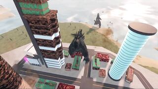 Godzilla 2021 Vs Final Wars Godzilla Epic War! | Kaiju Universe Roblox