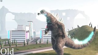 Final Wars Godzilla Old Vs New Rework | Kaiju Universe Roblox