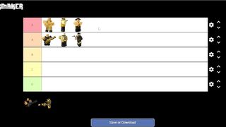 New Best Golden tower Tier List Be Like (TDS Memes) - Roblox