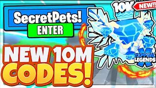 ALL NEW SECRET *10M* UPDATE CODES In Roblox Tapping Legends X!