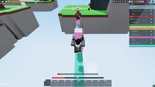 I Met This NOOB Failing to Run in ROBLOX BEDWARS!!