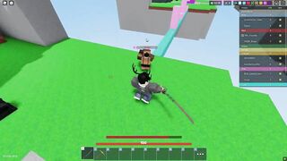 I Met This NOOB Failing to Run in ROBLOX BEDWARS!!