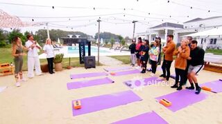 CONTENIDO EXCLUSIVO - Una clase de yoga cambió la estadía de los famosos en "El Hotel.."