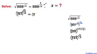 Mathematical Challenge| Learn how to Solve Exponential Radical Equation | Math Olympiad Training