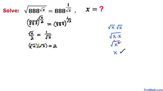 Mathematical Challenge| Learn how to Solve Exponential Radical Equation | Math Olympiad Training