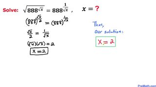 Mathematical Challenge| Learn how to Solve Exponential Radical Equation | Math Olympiad Training