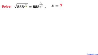 Mathematical Challenge| Learn how to Solve Exponential Radical Equation | Math Olympiad Training