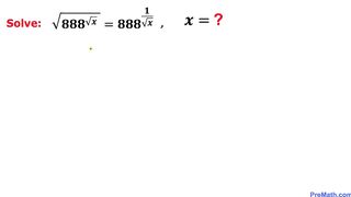 Mathematical Challenge| Learn how to Solve Exponential Radical Equation | Math Olympiad Training