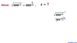 Mathematical Challenge| Learn how to Solve Exponential Radical Equation | Math Olympiad Training