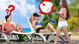 Funny Crazy Girl Prank Compilation On The BEACH ???? Best of Just For Laughs ????