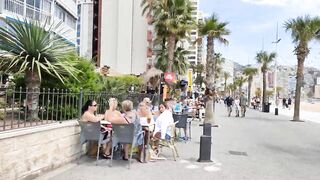 BENIDORM ???????? SUNNY LEVANTE BEACH MAY 2022 Costa Blanca SPAIN Walking 4K