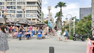 BENIDORM ???????? SUNNY LEVANTE BEACH MAY 2022 Costa Blanca SPAIN Walking 4K