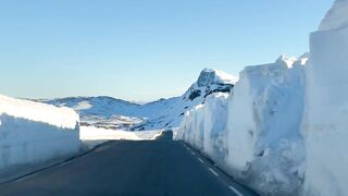 Summer Snowdrifts in Norway - Travel Guide, 4k