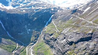 Summer Snowdrifts in Norway - Travel Guide, 4k