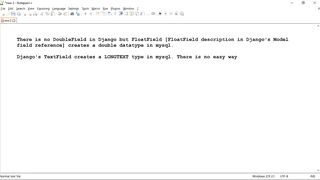 How to create double and long text field from django models - Django