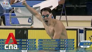 Maximillian Ang clocks new SEA Games record in men's 200m breaststroke win