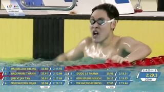 Maximillian Ang clocks new SEA Games record in men's 200m breaststroke win