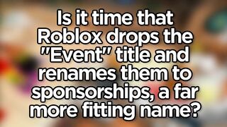 The Downfall of Roblox Events