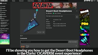 [EVENT] How to get the DESERT BOOT HEADPHONES in CLARKS' CICAVERSE | Roblox