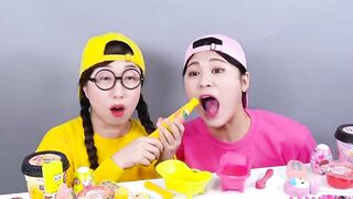 Pink Dessert VS Yellow Dessert Challenge DONA