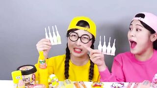 Pink Dessert VS Yellow Dessert Challenge DONA