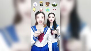 ASMR EMOJI EATING CHALLENGE ????Emojis Drty food, Dry cake, Fruit, Fried food Mukbang Satisfying #13