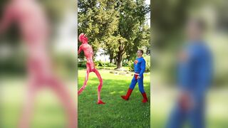 Superman VS Siren Head VS Cartoon Cat VS Pac-man - Battle Compilation #shorts