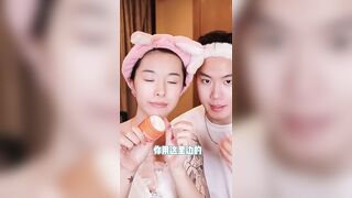 •115~ASMR SKINCARE -❤️  Chinese couple satisfying asmr skincare/makeup routine | Tiktok Compilation????