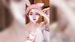 •115~ASMR SKINCARE -❤️  Chinese couple satisfying asmr skincare/makeup routine | Tiktok Compilation????