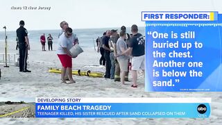 18-year-old dies when sand collapses at NJ beach l GMA
