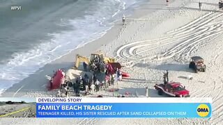 18-year-old dies when sand collapses at NJ beach l GMA