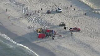 Sand hole at New Jersey beach collapses on siblings