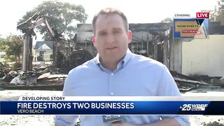 Businesses destroyed in Vero Beach fire