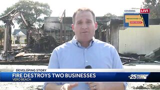 Businesses destroyed in Vero Beach fire