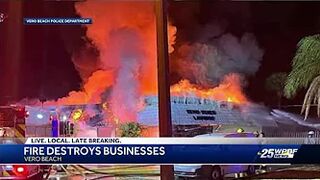 Fire destroys two businesses in Vero Beach