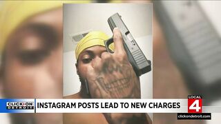 Instagram posts lead to new charges for Detroit man