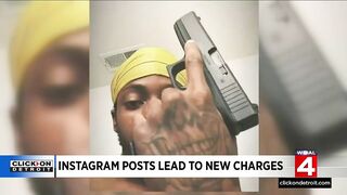 Instagram posts lead to new charges for Detroit man