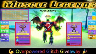 I helped Fans with Overpowered Glitch pets in Muscle Legends | Roblox