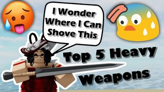 Top 5 Best Heavy Weapons In Combat Warriors (Roblox Combat Warriors)