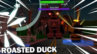Ducky DOOM Be A ROASTED DUCKY! (TDS Memes) - Roblox