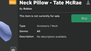 FREE ACCESSORY! HOW TO GET Neck Pillow - Tate McRae! (ROBLOX Tate McRae Concert Experience)