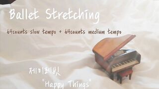 ballet stretching 제이레빗"HappyThings"#balletclassmusic #balletpiano #balletmusic #발레피아노 #발레클래스음악