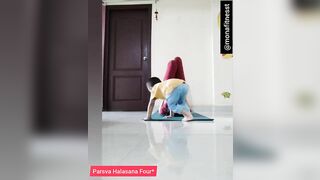 Parsva Halasana Asana #monafitnesst #halasana#hathayoga #parsvahalasana#legsworkout #stretching#fit