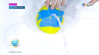 ¡Nuestros conductores intentaron un challenge con globo y agua! | Venga La Alegría