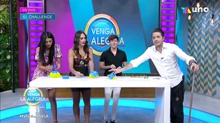 ¡Nuestros conductores intentaron un challenge con globo y agua! | Venga La Alegría