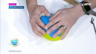 ¡Nuestros conductores intentaron un challenge con globo y agua! | Venga La Alegría