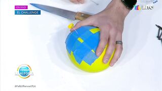 ¡Nuestros conductores intentaron un challenge con globo y agua! | Venga La Alegría