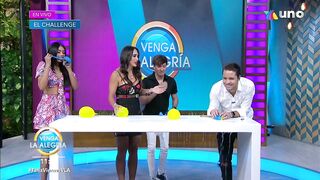 ¡Nuestros conductores intentaron un challenge con globo y agua! | Venga La Alegría