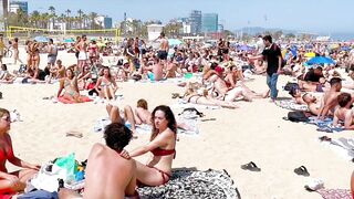 Barcelona beach walk 2022/ beach Bogadell ????????????️Spain best beaches